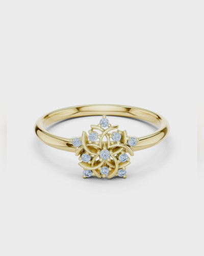 Floral Rosette Ring by MONICONIC