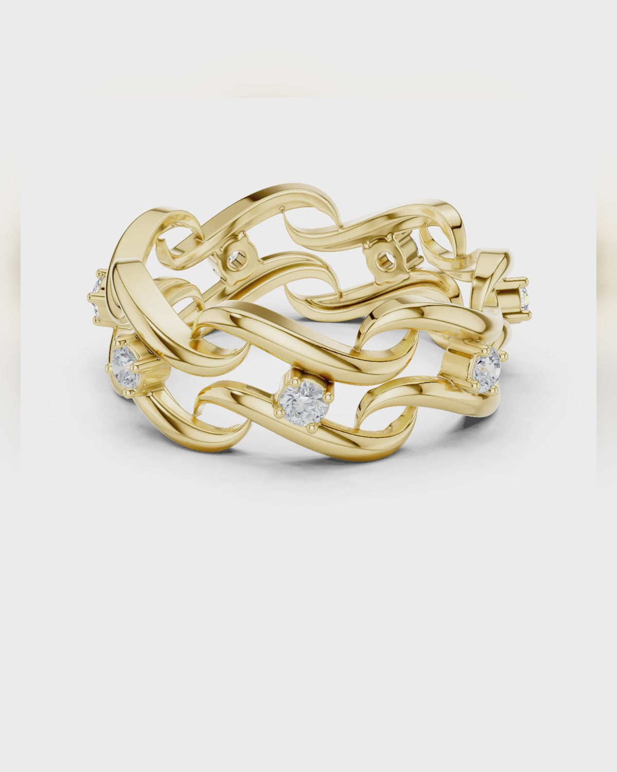Woven Diamond Band by MONICONIC