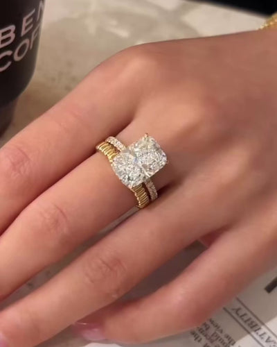 Cushion Pavé Ring by MONICONIC