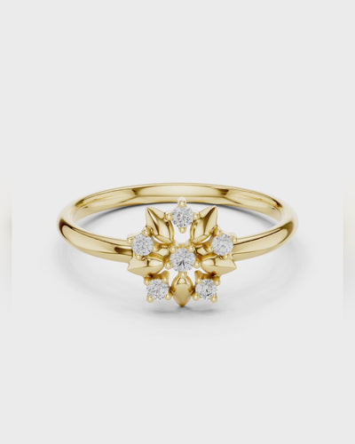 Floral Cluster Ring by MONICONIC
