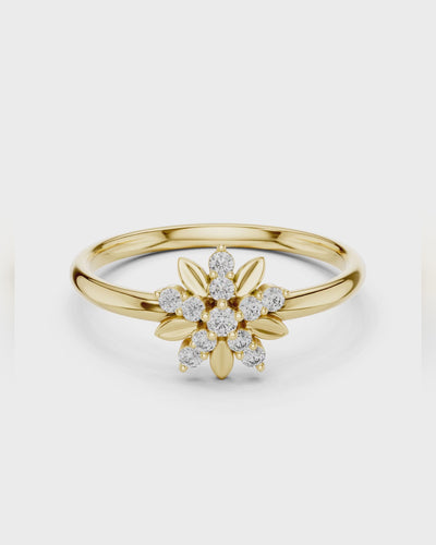 Floral Starburst Ring by MONICONIC