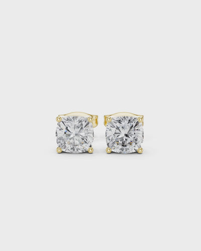 Cushion Lab-Grown Diamond Stud Earrings by MONICONIC