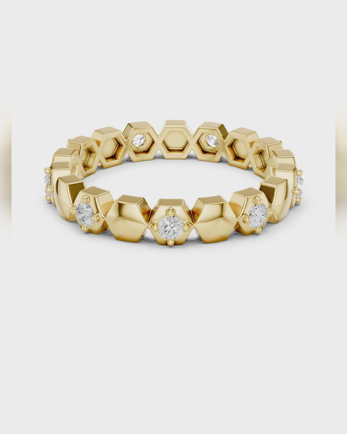 Honeycomb Diamond Band by MONICONIC