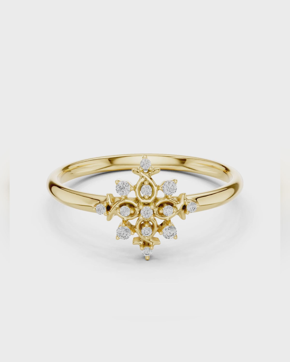 Starburst Cross Ring by MONICONIC