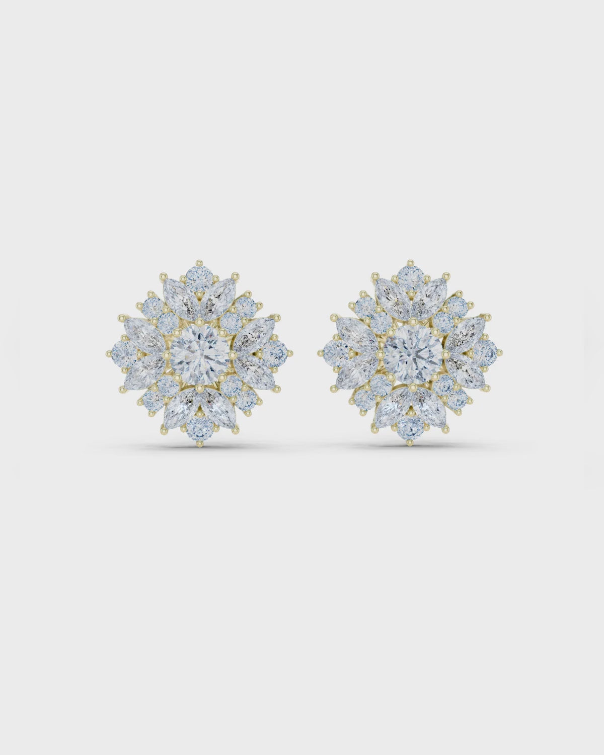 Marquise Petal Lab-Grown Diamond Studs by MONICONIC