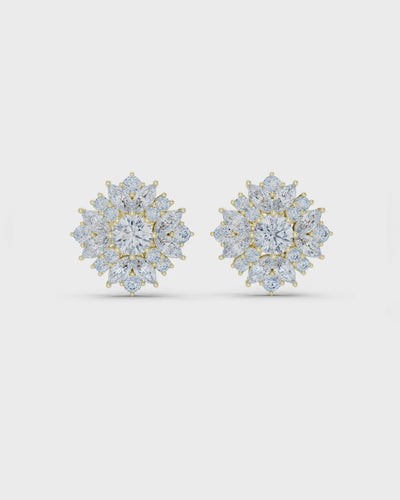 Marquise Petal Lab-Grown Diamond Studs by MONICONIC