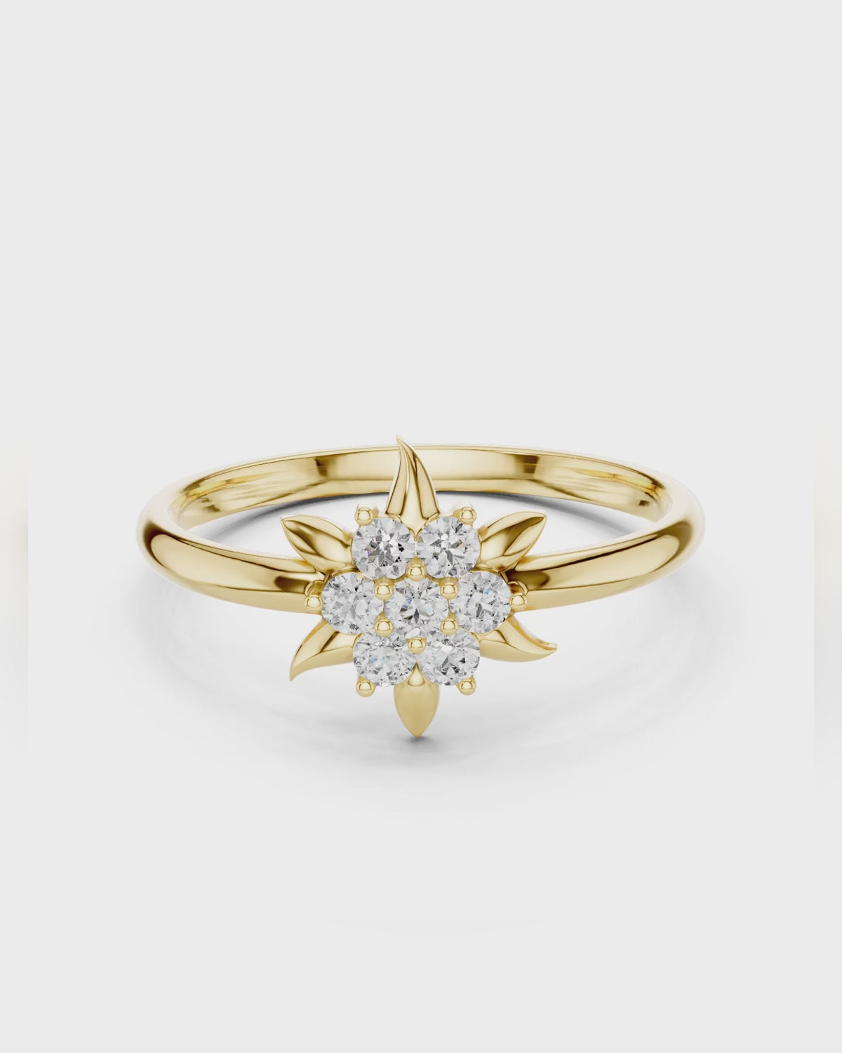 Starburst Petal Ring by MONICONIC