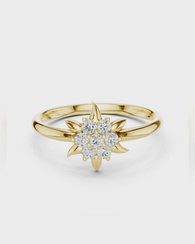 Starburst Petal Ring by MONICONIC