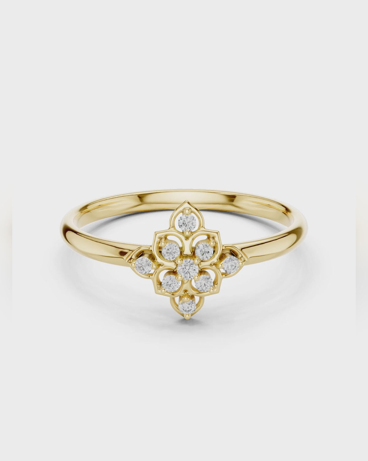 Quatrefoil Cluster Ring by MONICONIC