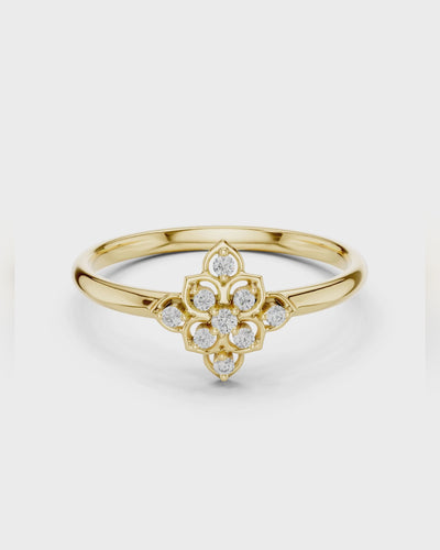 Quatrefoil Cluster Ring by MONICONIC