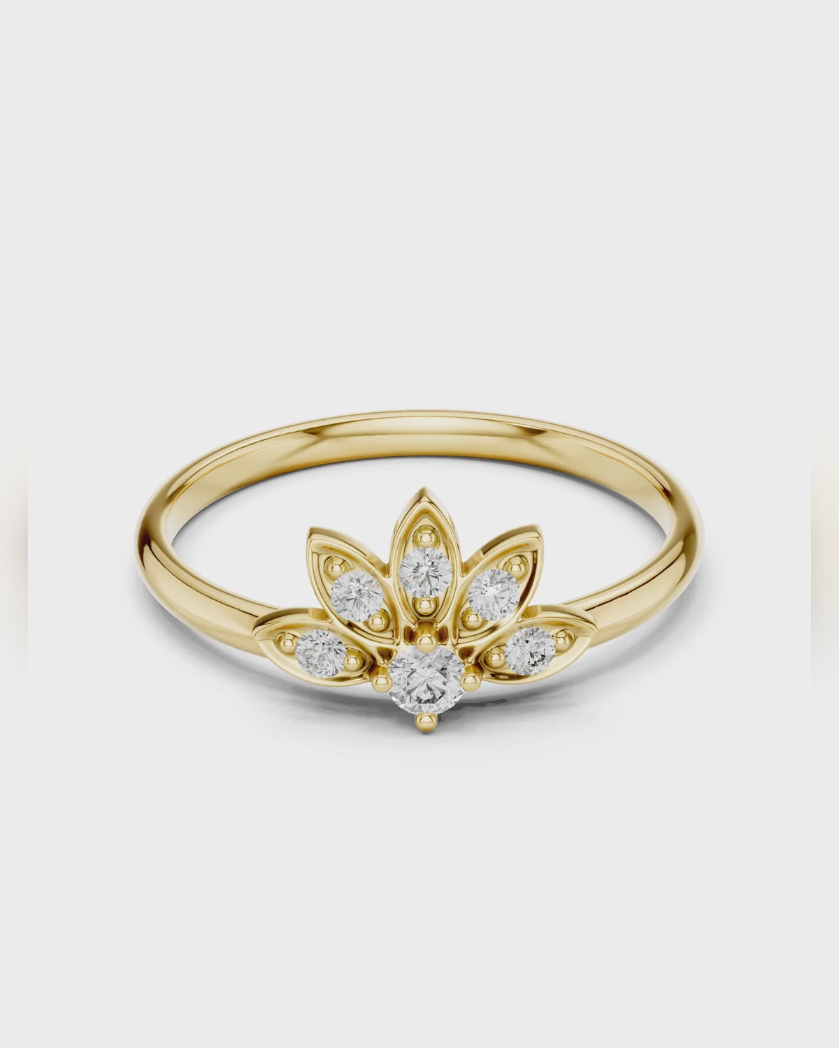 Lotus Petal Ring by MONICONIC