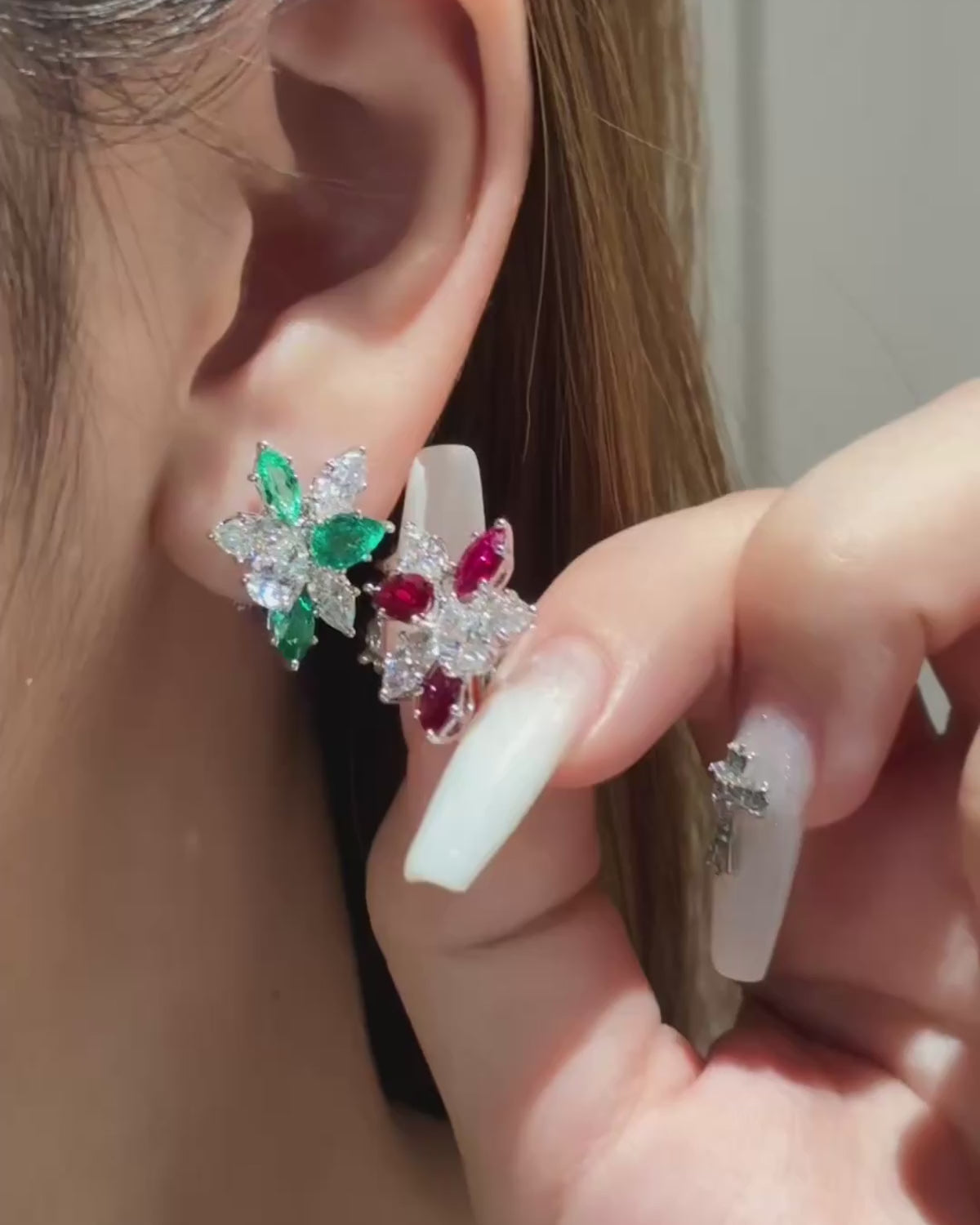 Verdant Petal Stud Earrings by MONICONIC