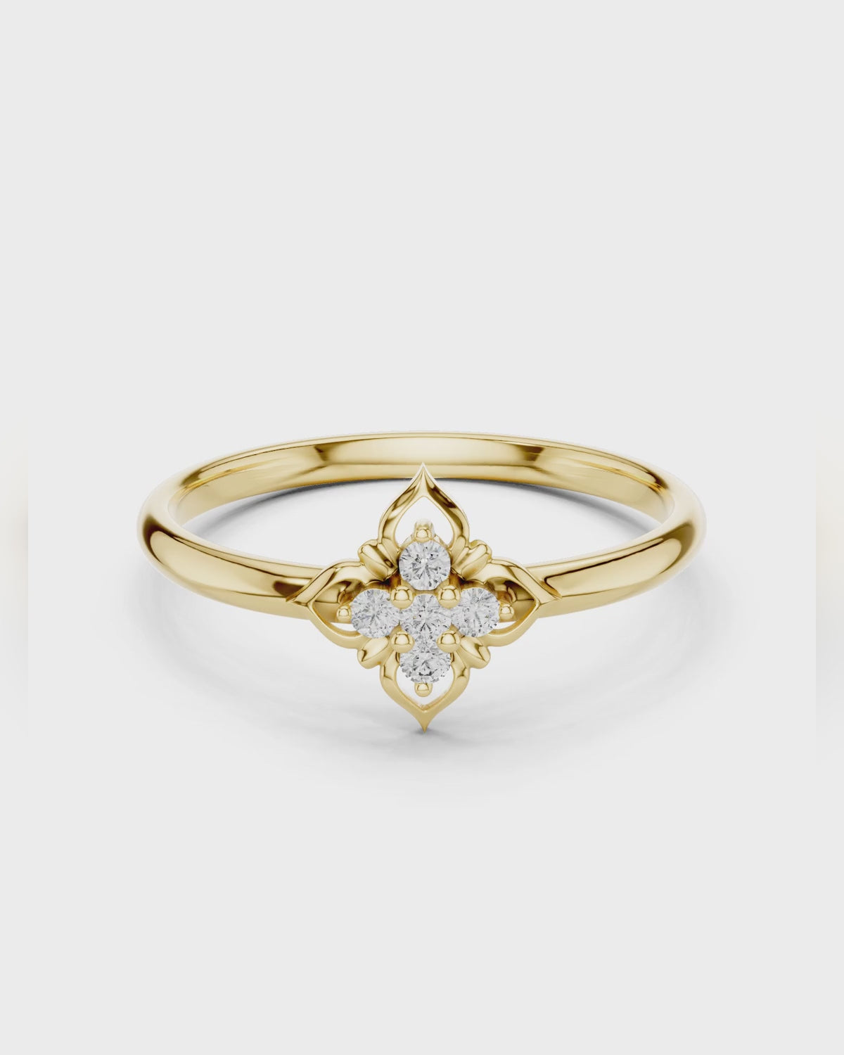 Quatrefoil Petal Ring by MONICONIC