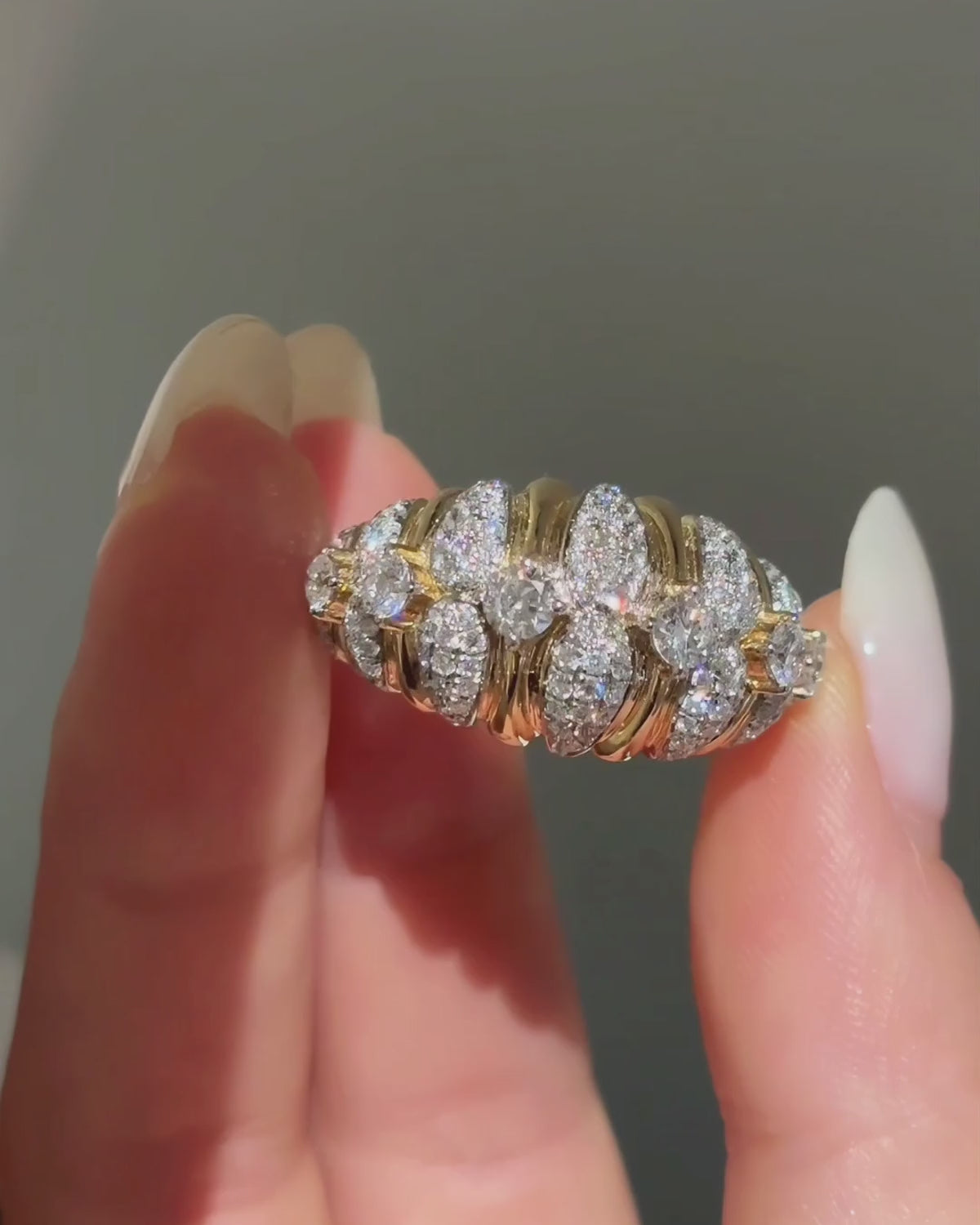 Teardrop Cluster Ring by MONICONIC