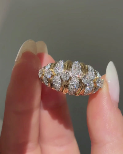 Teardrop Cluster Ring by MONICONIC