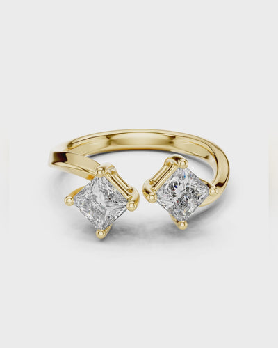Princess Toi et Moi Ring by MONICONIC