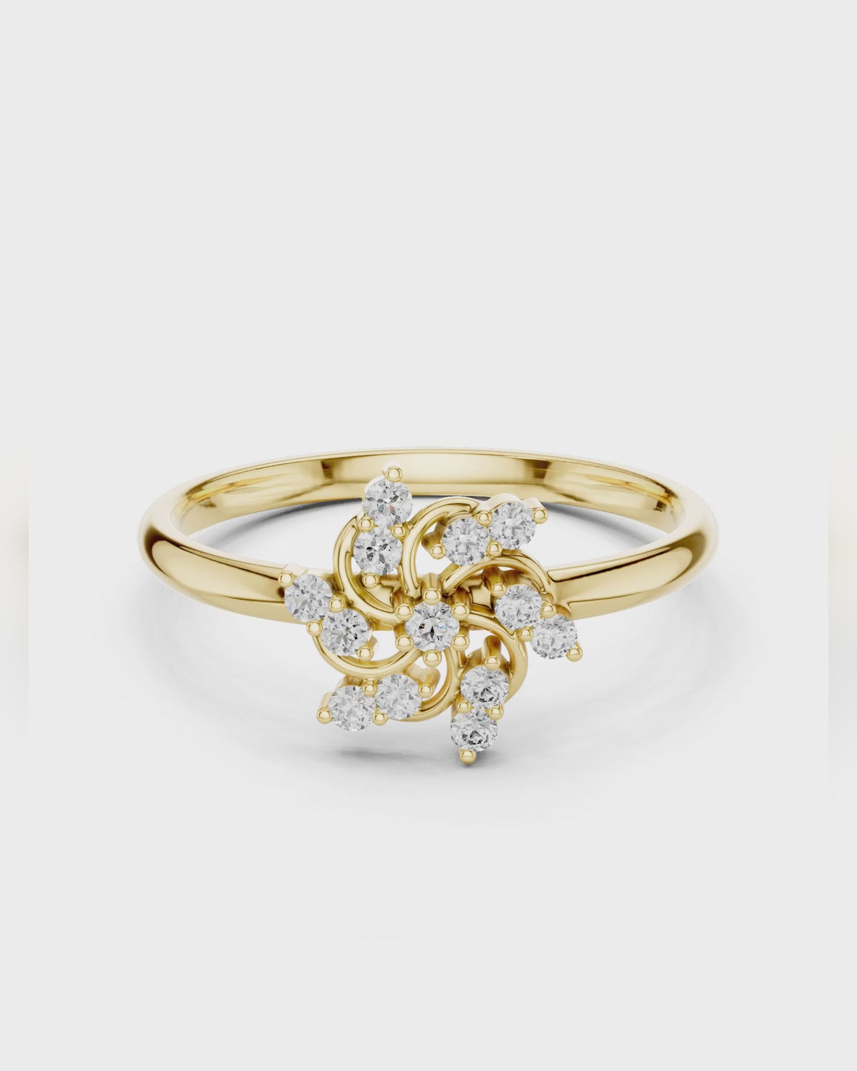 Pinwheel Cluster Ring by MONICONIC