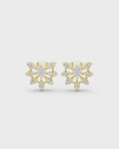 Starburst Diamond Stud Earrings by MONICONIC