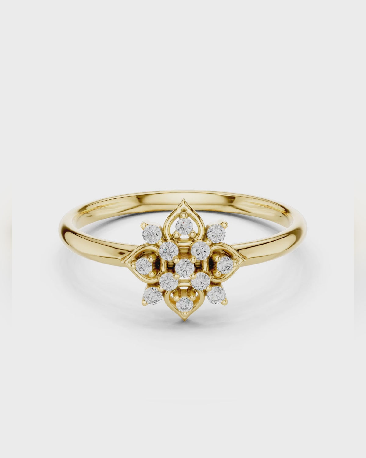Quatrefoil Cluster Ring by MONICONIC
