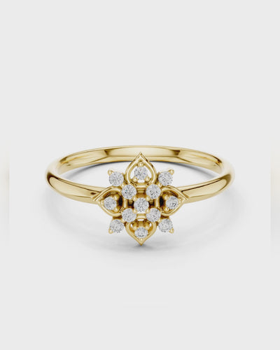 Quatrefoil Cluster Ring by MONICONIC