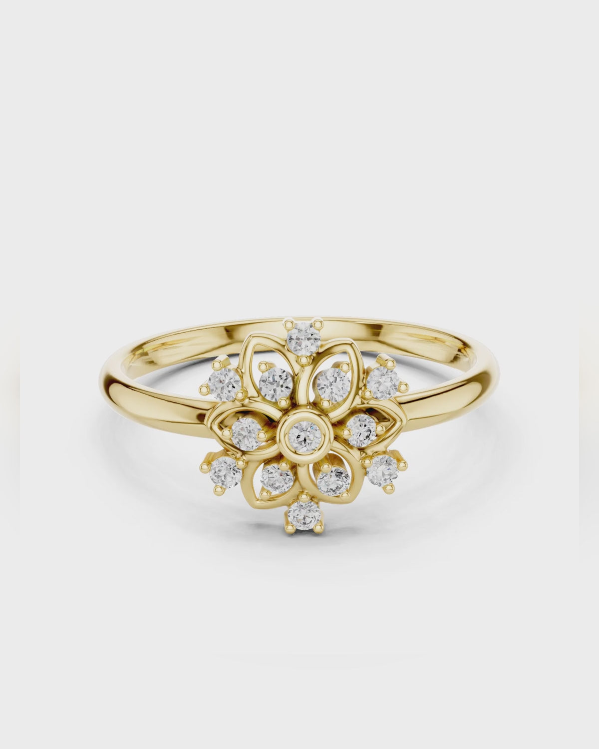 Petal Rosette Ring by MONICONIC