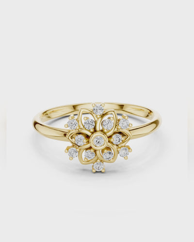 Petal Rosette Ring by MONICONIC