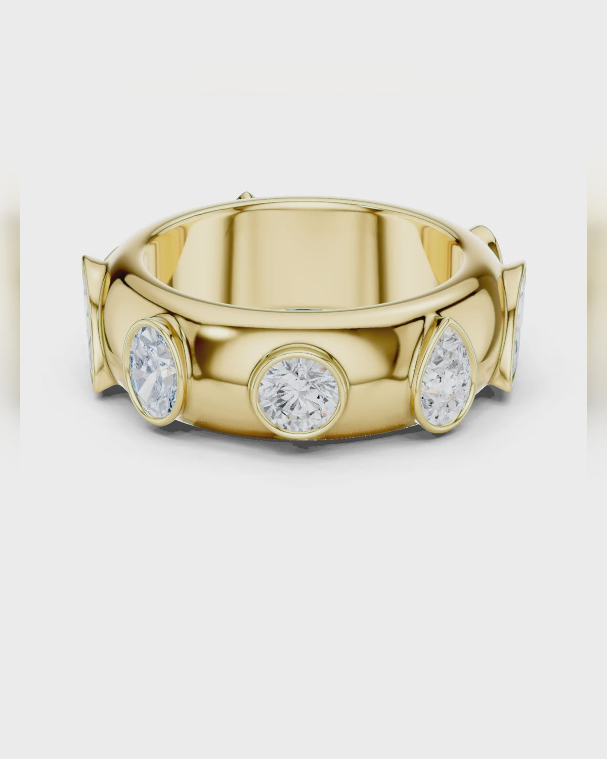 Mixed-Shape Bezel Band by MONICONIC